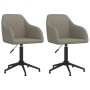 2pcs Light Gray Velvet Swivel Dining Chairs by vidaXL, dining chairs - Ref: Foro24-330690, Price: 128,28 €, Discount: %