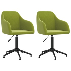 Swivel dining chairs 2 units light green velvet by vidaXL, dining chairs - Ref: Foro24-330693, Price: 130,12 €, Discount: %