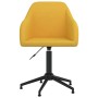 Sillas de comedor giratorias 2 uds terciopelo amarillo de vidaXL, Sillas de comedor - Ref: Foro24-330697, Precio: 128,99 €, D...