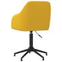 Sillas de comedor giratorias 2 uds terciopelo amarillo de vidaXL, Sillas de comedor - Ref: Foro24-330697, Precio: 128,99 €, D...