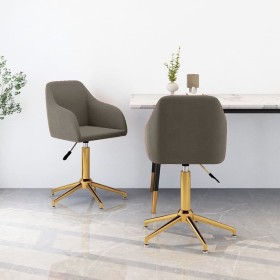 Swivel dining chairs 2 units light gray velvet by vidaXL, dining chairs - Ref: Foro24-330712, Price: 141,99 €, Discount: %