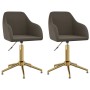 Swivel dining chairs 2 units dark gray velvet by vidaXL, dining chairs - Ref: Foro24-330713, Price: 118,93 €, Discount: %