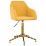 Swivel dining chairs 2 pcs yellow velvet by vidaXL, dining chairs - Ref: Foro24-330719, Price: 141,81 €, Discount: %