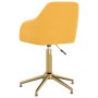 Swivel dining chairs 2 pcs yellow velvet by vidaXL, dining chairs - Ref: Foro24-330719, Price: 141,81 €, Discount: %