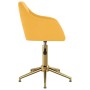 Sillas de comedor giratorias 2 uds terciopelo amarillo de vidaXL, Sillas de comedor - Ref: Foro24-330719, Precio: 141,81 €, D...