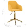 Sillas de comedor giratorias 2 uds terciopelo amarillo de vidaXL, Sillas de comedor - Ref: Foro24-330719, Precio: 141,81 €, D...