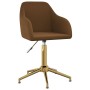 Swivel dining chairs 2 units brown velvet by vidaXL, dining chairs - Ref: Foro24-330720, Price: 142,22 €, Discount: %