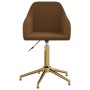 Swivel dining chairs 2 units brown velvet by vidaXL, dining chairs - Ref: Foro24-330720, Price: 142,22 €, Discount: %