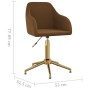 Swivel dining chairs 2 units brown velvet by vidaXL, dining chairs - Ref: Foro24-330720, Price: 142,22 €, Discount: %