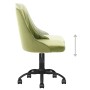 Silla de comedor giratoria de terciopelo verde claro de vidaXL, Sillas de comedor - Ref: Foro24-330748, Precio: 110,24 €, Des...