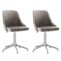 2pcs Light Gray Velvet Swivel Dining Chairs by vidaXL, dining chairs - Ref: Foro24-330778, Price: 129,05 €, Discount: %