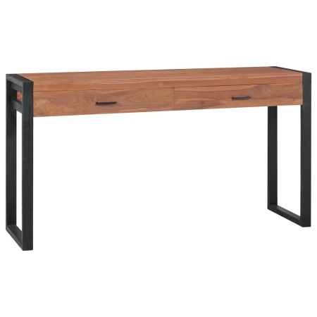 Desk with 2 drawers solid teak wood 120x40x75 cm by vidaXL, Desks - Ref: Foro24-337919, Price: 222,99 €, Discount: %