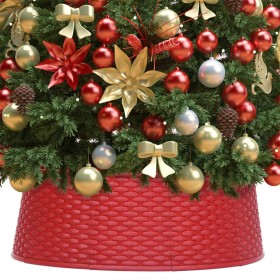 Red Christmas tree skirt Ø54x19.5 cm by vidaXL, Christmas tree footmuff - Ref: Foro24-331298, Price: 22,49 €, Discount: %