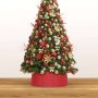 Red Christmas tree skirt Ø54x19.5 cm by vidaXL, Christmas tree footmuff - Ref: Foro24-331298, Price: 22,49 €, Discount: %