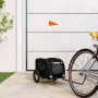 Black Oxford fabric iron pet bicycle trailer by vidaXL, pet strollers - Ref: Foro24-93870, Price: 110,99 €, Discount: %