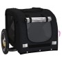 Black Oxford fabric iron pet bicycle trailer by vidaXL, pet strollers - Ref: Foro24-93870, Price: 110,99 €, Discount: %