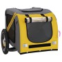 Pet Bicycle Trailer Iron Oxford Cloth Yellow Gray by vidaXL, pet strollers - Ref: Foro24-93868, Price: 111,99 €, Discount: %