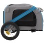 Haustier-Fahrradanhänger, Eisen-Oxford-Stoff, Blaugrau von vidaXL, Kinderwagen für Haustiere - Ref: Foro24-93869, Preis: 114,...