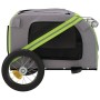 Remolque de bicicleta mascotas hierro tela Oxford verde gris de vidaXL, Cochecitos para mascotas - Ref: Foro24-93871, Precio:...