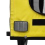 Pet Bicycle Trailer Iron Oxford Cloth Yellow Gray by vidaXL, pet strollers - Ref: Foro24-93868, Price: 111,99 €, Discount: %