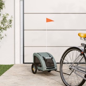 Bicycle trailer for dogs iron and gray Oxford cloth by vidaXL, pet strollers - Ref: Foro24-93951, Price: 102,77 €, Discount: %