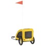 Pet Bicycle Trailer Iron Oxford Cloth Yellow by vidaXL, pet strollers - Ref: Foro24-93952, Price: 101,17 €, Discount: %