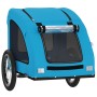 Haustier-Fahrradanhänger, Eisen-Oxford-Stoff, Blau von vidaXL, Kinderwagen für Haustiere - Ref: Foro24-93960, Preis: 106,04 €...