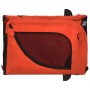 Haustier-Fahrradanhänger, Eisen-Oxford-Gewebe, Orange und Schwarz von vidaXL, Kinderwagen für Haustiere - Ref: Foro24-93991, ...