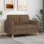 2-Sitzer-Sofa aus braunem Stoff, 120 cm von vidaXL, Sofas - Ref: Foro24-359086, Preis: 229,69 €, Rabatt: %