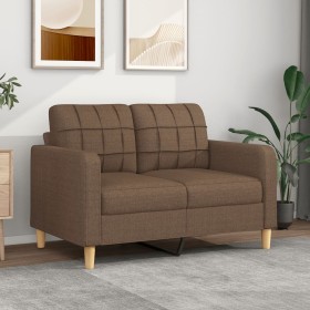 2 seater brown fabric sofa 120 cm by vidaXL, Sofas - Ref: Foro24-359086, Price: 229,69 €, Discount: %