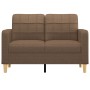 2-Sitzer-Sofa aus braunem Stoff, 120 cm von vidaXL, Sofas - Ref: Foro24-359086, Preis: 229,69 €, Rabatt: %