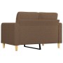 2-Sitzer-Sofa aus braunem Stoff, 120 cm von vidaXL, Sofas - Ref: Foro24-359086, Preis: 229,69 €, Rabatt: %