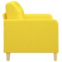 Sofá de 2 plazas de tela amarillo claro 120 cm de vidaXL, Sofás - Ref: Foro24-359088, Precio: 216,38 €, Descuento: %