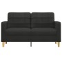 2-Sitzer-Sofa aus schwarzem Stoff, 140 cm von vidaXL, Sofas - Ref: Foro24-359095, Preis: 229,26 €, Rabatt: %