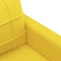 Sofá de 2 plazas de tela amarillo claro 120 cm de vidaXL, Sofás - Ref: Foro24-359088, Precio: 216,38 €, Descuento: %