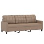 3-Sitzer-Sofa aus cappuccinofarbenem Kunstleder, 180 cm von vidaXL, Sofas - Ref: Foro24-359126, Preis: 305,26 €, Rabatt: %