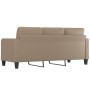 3-seater sofa in cappuccino-colored synthetic leather 180 cm by vidaXL, Sofas - Ref: Foro24-359126, Price: 305,26 €, Discount: %