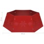 Falda del árbol de Navidad roja Ø68x25 cm de vidaXL, Cubrepié del árbol de Navidad - Ref: Foro24-331304, Precio: 30,27 €, Des...