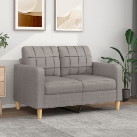 Sofá de 2 plazas de tela gris taupé 120 cm de vidaXL, Sofás - Ref: Foro24-359090, Precio: 229,69 €, Descuento: %