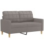 Sofá de 2 plazas de tela gris taupé 120 cm de vidaXL, Sofás - Ref: Foro24-359090, Precio: 229,69 €, Descuento: %