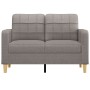 2-seater sofa in taupe gray fabric 120 cm by vidaXL, Sofas - Ref: Foro24-359090, Price: 229,69 €, Discount: %