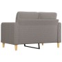 2-seater sofa in taupe gray fabric 120 cm by vidaXL, Sofas - Ref: Foro24-359090, Price: 229,69 €, Discount: %