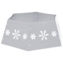 Silver and white Christmas tree skirt Ø68x25 cm by vidaXL, Christmas tree footmuff - Ref: Foro24-331305, Price: 31,01 €, Disc...