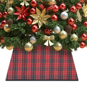 Roter und schwarzer Christbaumrock 48x48x25 cm von vidaXL, Weihnachtsbaum-Fußsack - Ref: Foro24-331306, Preis: 13,99 €, Rabat...