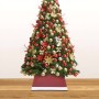 Red and white Christmas tree skirt 48x48x25 cm by vidaXL, Christmas tree footmuff - Ref: Foro24-331307, Price: 13,69 €, Disco...