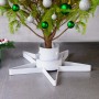 Soporte para árbol de Navidad blanco 47x47x13,5 cm de vidaXL, Soportes para árboles de Navidad - Ref: Foro24-331316, Precio: ...