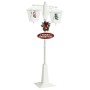 Christmas lamppost with white and red PVC Santa Claus 81x40x188 cm by vidaXL, Christmas lights - Ref: Foro24-331475, Price: 2...