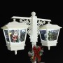 Christmas lamppost with white and red PVC Santa Claus 81x40x188 cm by vidaXL, Christmas lights - Ref: Foro24-331475, Price: 2...