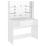 Make-up-Schminktisch mit LED-Leuchten, weißes MDF, 100 x 40 x 135 cm von vidaXL, Schlafzimmerkommoden - Ref: Foro24-331538, P...