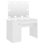 Makeup dressing table with LED lights white MDF 110x55x145 cm by vidaXL, Bedroom Dressers - Ref: Foro24-331546, Price: 307,99...